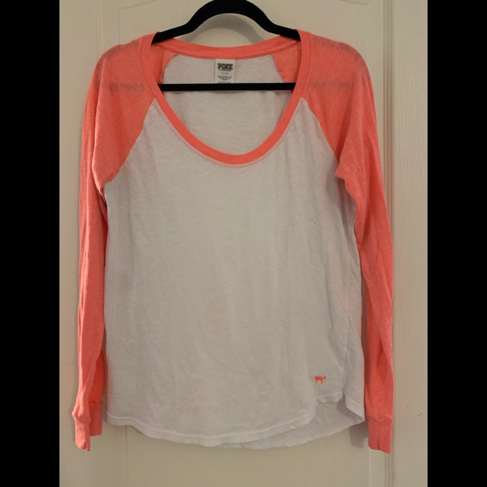 Woman’s Pink By Victoria Secret Long Sleeve Tee